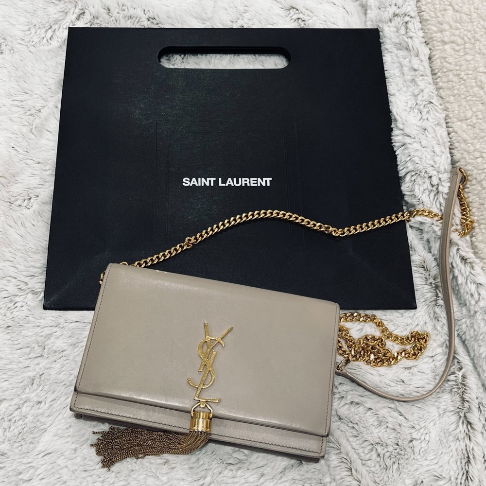 YSL Kate Chain Wallet with Tassel